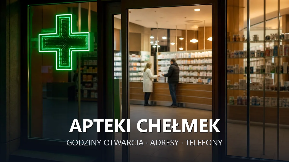 Apteki Chełmek, powiat oświęcimski - adresy, telefony, godziny otwarcia
