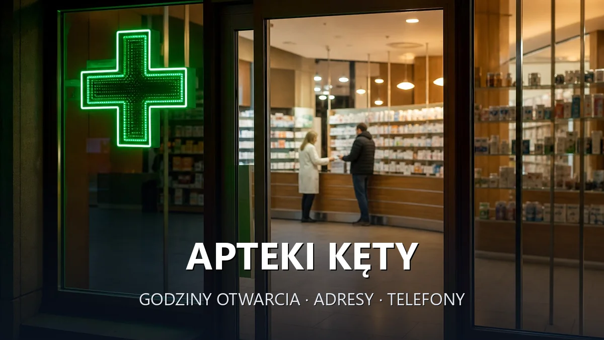 Apteki Kęty, powiat oświęcimski - adresy, telefony, godziny otwarcia