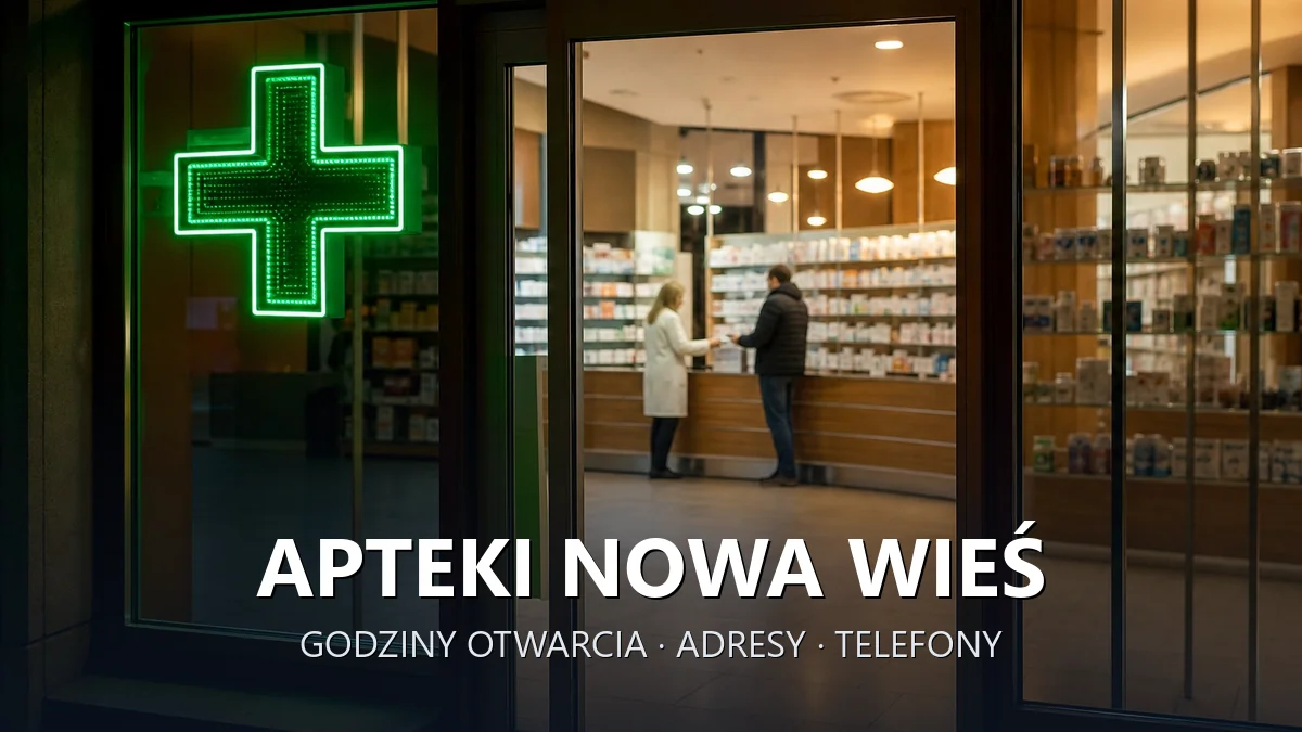 Apteki Nowa Wieś, gmina Kęty, powiat oświęcimski - adresy, telefony, godziny otwarcia
