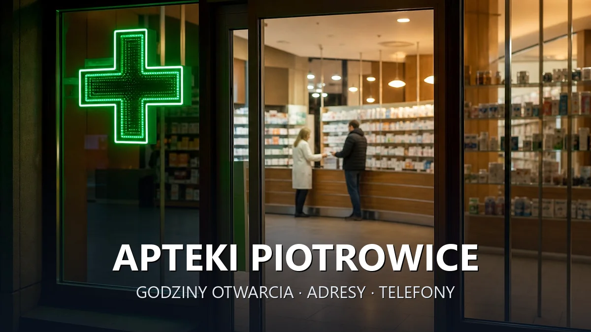 Apteki Piotrowice, gmina Przeciszów, powiat oświęcimski - adresy, telefony, godziny otwarcia