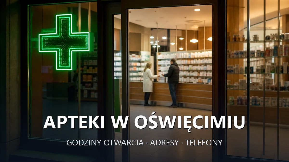 Apteki w Oświęcimiu - godziny otwarcia i dyżury