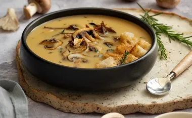 Zupa grzybowa oświęcimska  gęsta, aromatyczna i pełna leśnego aromatu