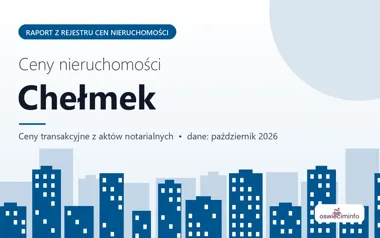 Ceny mieszkań w mieście Chełmek — październik 2026