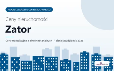 Ceny mieszkań w mieście Zator — październik 2026