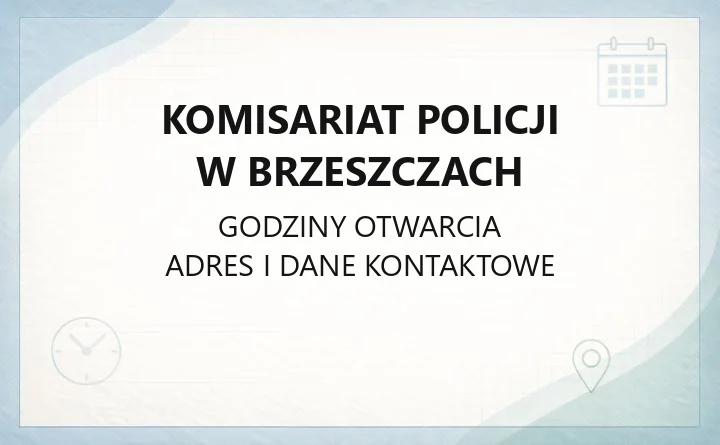 Komisariat Policji w Brzeszczach - kontakt i zasięg