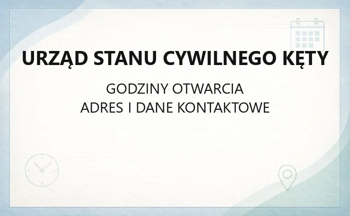Urząd Stanu Cywilnego Kęty - kontakt, adres i dostępność