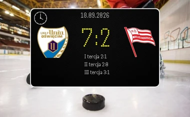 [HOKEJ] Tauron Hokej Liga – Unia Oświęcim – Cracovia 7:2. Pierwsza wygrana Unii w sezonie