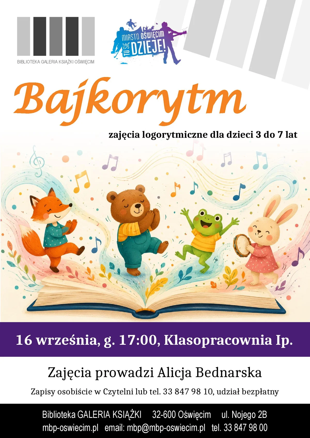 Grafika promocyjna wydarzenia Bajkorytm