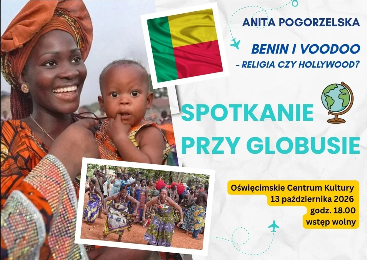 Grafika promocyjna wydarzenia Benin i voodoo – religia czy Hollywood?