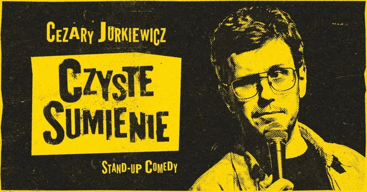 Grafika promocyjna wydarzenia Cezary Jurkiewicz: Czyste Sumienie — stand-up w Oświęcimiu (18 lutego 2026)