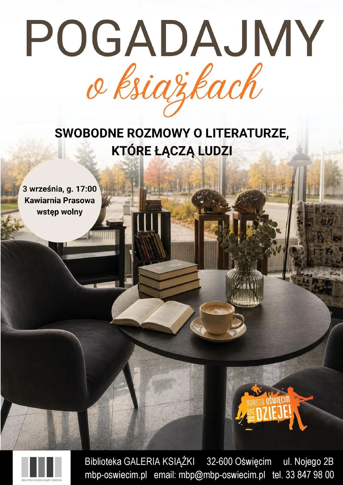 Grafika promocyjna wydarzenia Pogadajmy o książkach