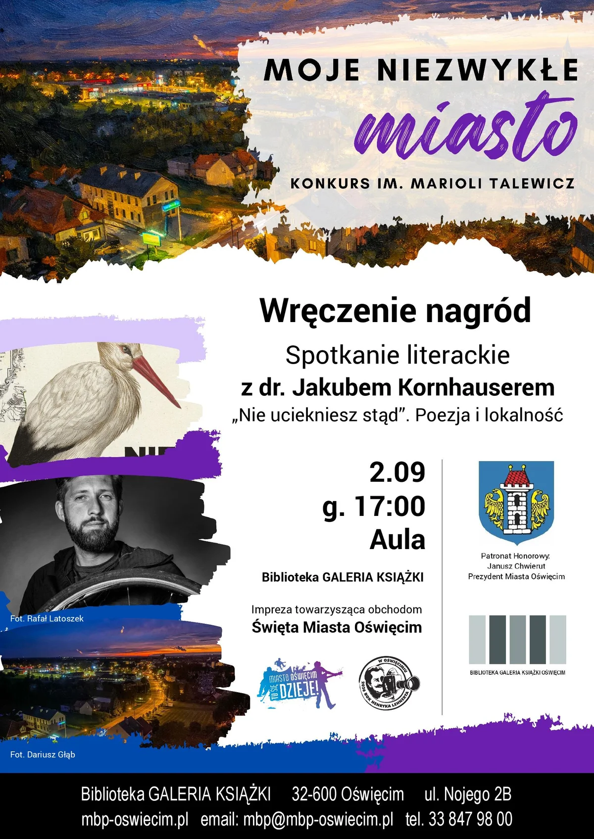 Grafika promocyjna wydarzenia Rozstrzygnięcie Konkursu im. Marioli Talewicz „Moje niezwykłe Miasto”