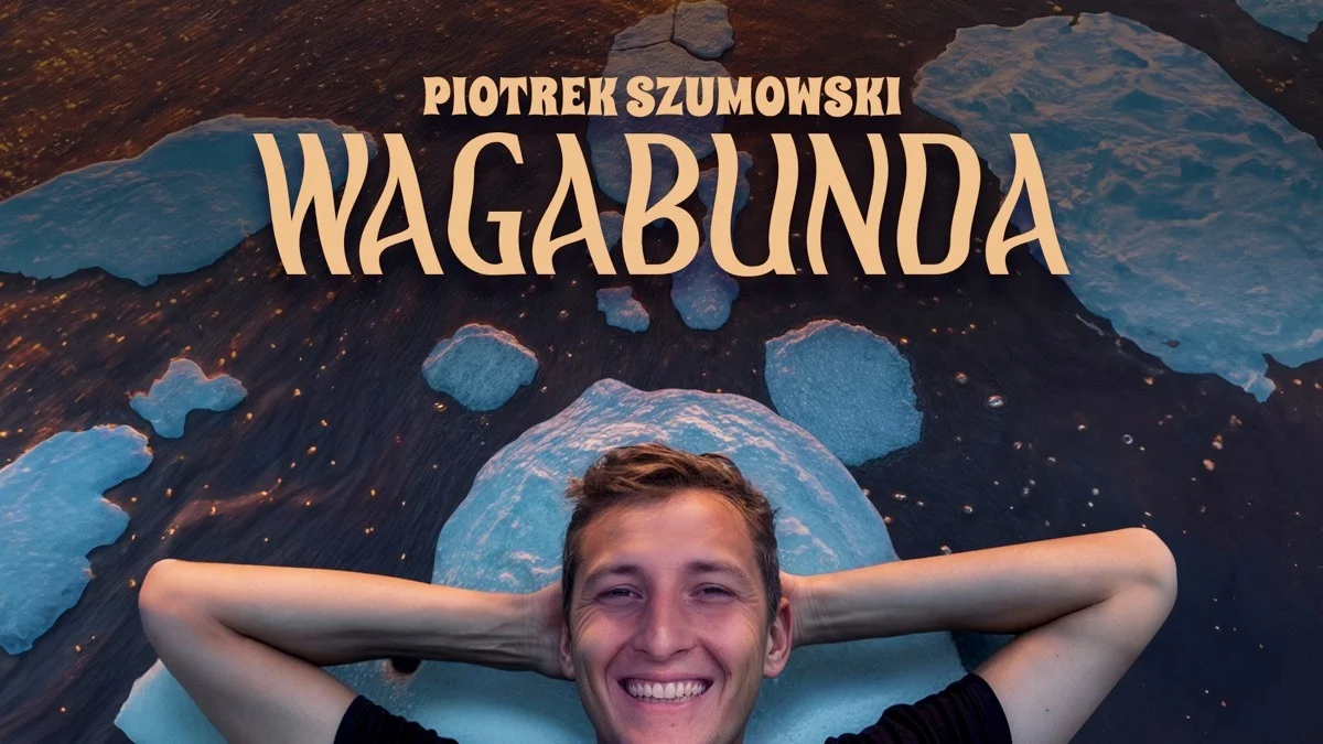 Grafika promocyjna wydarzenia Stand-up Piotra Szumowskiego w Oświęcimiu
