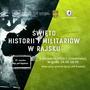 Grafika promocyjna wydarzenia IV Święto Historii i Militariów w Rajsku