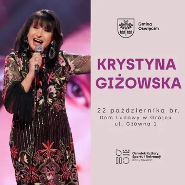 Grafika promocyjna wydarzenia Koncert Krystyny Giżowskiej
