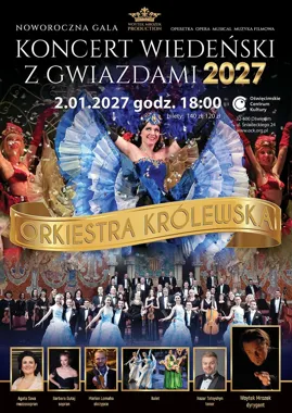 Grafika promocyjna wydarzenia Koncert Wiedeński z Gwiazdami 2027 w Oświęcimiu