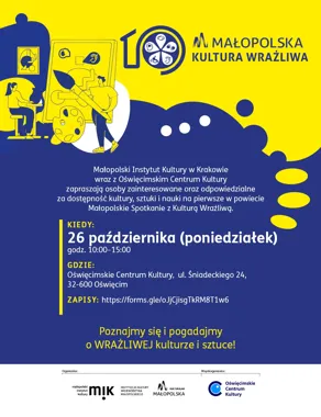 Grafika promocyjna wydarzenia Małopolskie Spotkania z Kulturą Wrażliwą