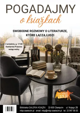 Grafika promocyjna wydarzenia Pogadajmy o książkach