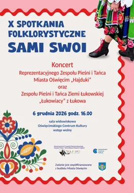 Grafika promocyjna wydarzenia X Spotkania Folklorystyczne „Sami Swoi”