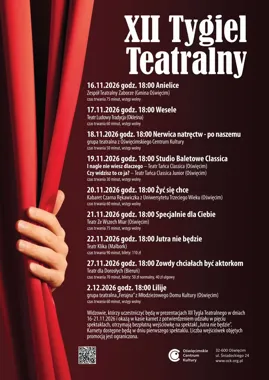 Grafika promocyjna wydarzenia XII Tygiel Teatralny 2026