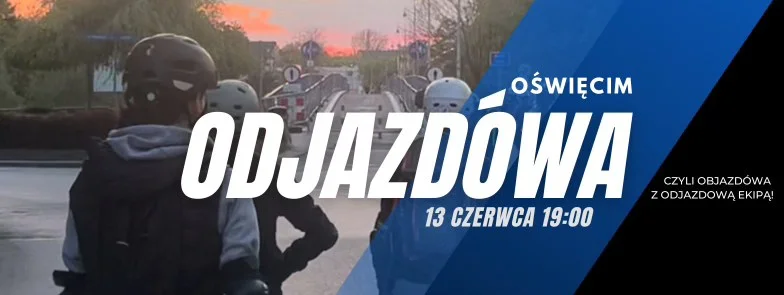 Grafika promocyjna wydarzenia Wieczorny przejazd na rolkach w Oświęcimiu