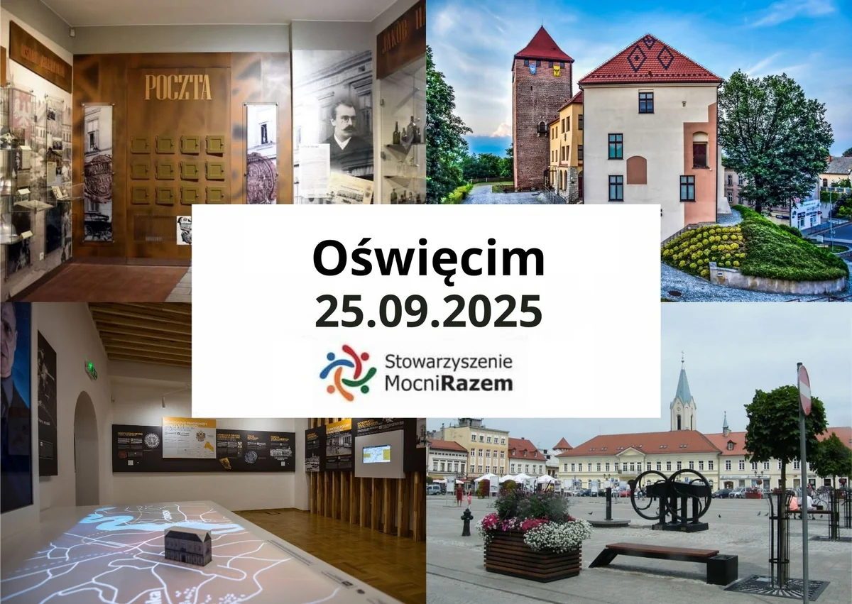 Grafika promocyjna wydarzenia Wycieczka historyczna do Oświęcimia z przewodnikiem