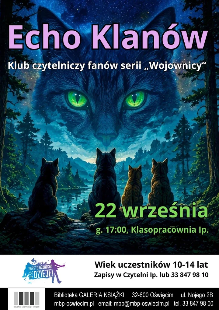 Kocie klany wracają do rozmowy - młodzi fani spotkają się w bibliotece