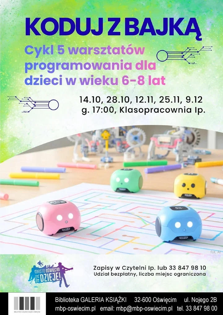 W Bibliotece bajki poprowadzą dzieci w świat kodowania