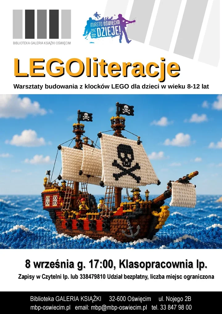 Piracka wyprawa z LEGO w Oświęcimiu. Wracają LEGOliteracje