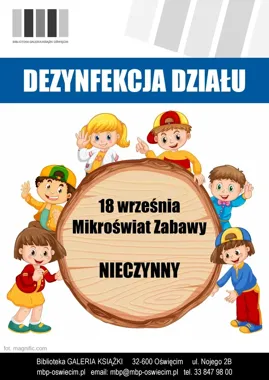 Mikroświat Zabawy zamknie się na jeden dzień. Biblioteka wskazuje alternatywy
