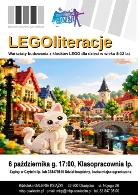 Książka wchodzi między klocki - LEGOLiteracje w Oświęcimiu
