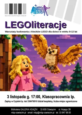 LEGOliteracje w Oświęcimiu przeniosą sowią tajemnicę do klocków