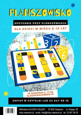 Planszowisko w Oświęcimiu - wakacyjny turniej dla młodych strategów