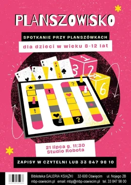 Planszowisko w bibliotece - wakacyjny turniej dla młodych strategów
