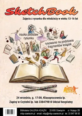 SketchBook w Oświęcimiu - młodzi rysownicy spotkają się z książką