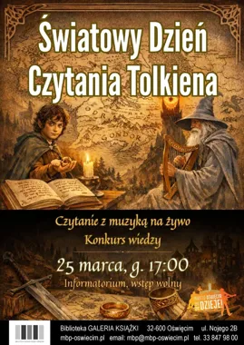 Wieczór ze Śródziemiem w Oświęcimiu - Światowy Dzień Czytania Tolkiena