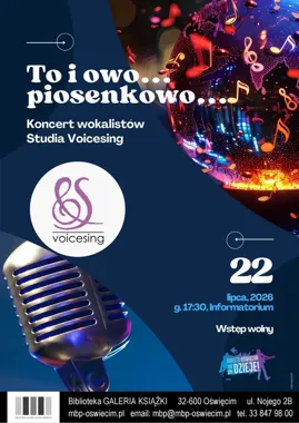 Letnie piosenki w bibliotece - Voicesing rozgrzeje lipcowe popołudnie