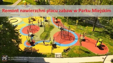 Plac zabaw w parku będzie zamknięty przez remont nawierzchni