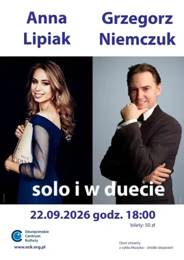 Fortepian w duecie w Oświęcimiu - wieczór z Lipiak i Niemczukiem