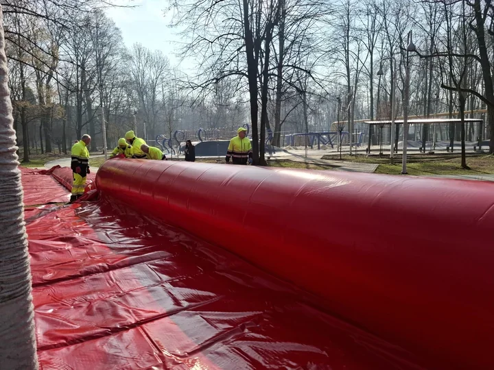 Na Bulwarach sprawdzili nowe zabezpieczenia przed powodzią