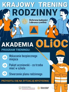 Rodzinny trening alarmowy w Oświęcimiu. Dzieci poznają plan działania