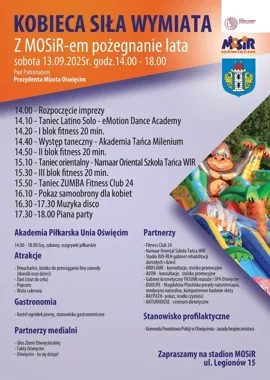 Jak pożegnać lato z tańcem, fitnessem i pianą na stadionie MOSiR