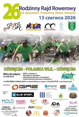 Oświęcim szykuje rodzinny peleton - rusza XXVI Rajd Rowerowy