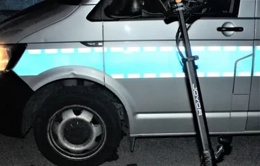 Nocna kontrola w Rajsku. 24-latek jechał hulajnogą bez blokady