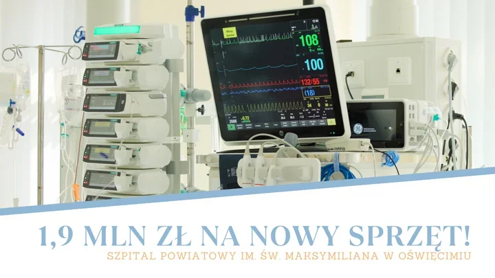 Nowy sprzęt za blisko 2 mln zł już pracuje w oświęcimskim szpitalu