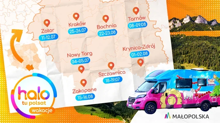 Polsat rusza po Małopolsce. Zator i Nowy Targ na wakacyjnej trasie
